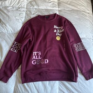 Large, burgundy it’s all good design.